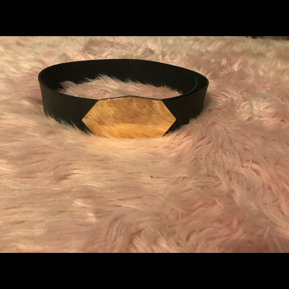 Belt with Gold Emblem